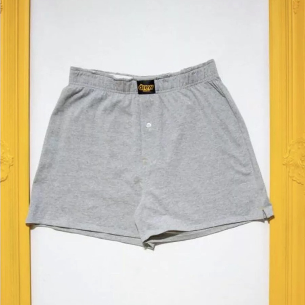 Drew House Basic Boxer Shorts - Heather Grey - XXS